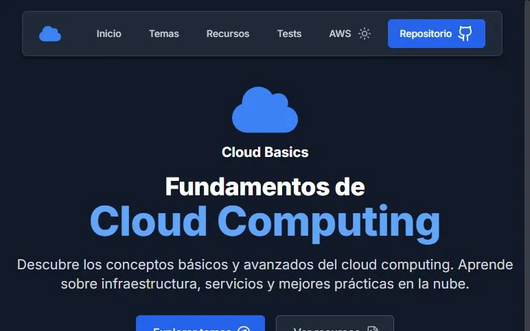 Captura de CloudBasics