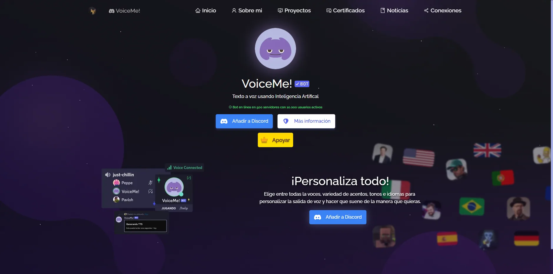 Captura de VoiceMe!